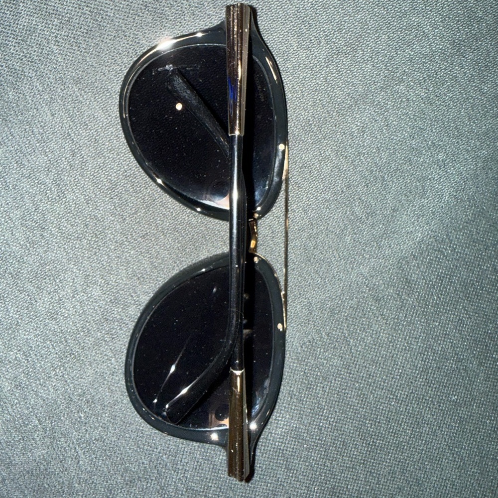 Black Sunglasses with Gold Accent - Picture 2 of 2